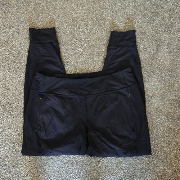 Athleta Distance Jogger Black High Athletic Leggings Pants Extra Large Tall - Picture 2 of 6